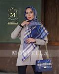 ست کیف و روسری زنانه طرح عیدانه رنگ آبی شیک و خاص با  کد mo144