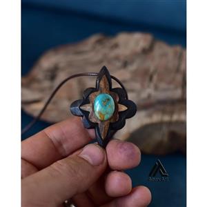 گردنبند فیروزه طرح ستاره