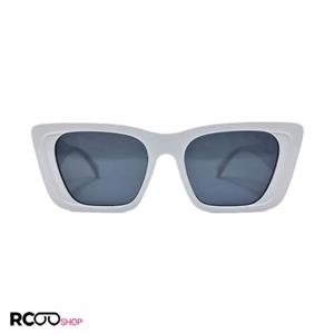 عینک آفتابی گربه ای PRADA با دسته 3 بعدی و رنگ سفید مدل 9709 
