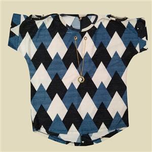 بلوز زنانه طرح زیگزال کد 05