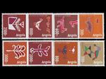 سری کمیاب تمبر آنگولا، هنر کیوکا 1993-1994، نو MNH