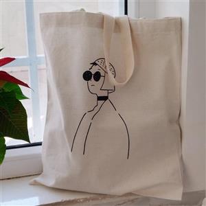 کیسه پارچه ای  نقاشی شده و رنگ ثابت
