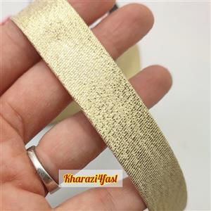 نوار اریب کتان ترک 580 رنگ طلایی