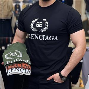 تیشرت یقه گرد مردانه BALENCIAGA 4 رنگ XL-2XL-3XL) 