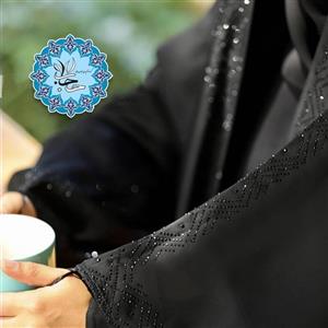چادر جده عربی اصیل کرپ پریسیما نگینی