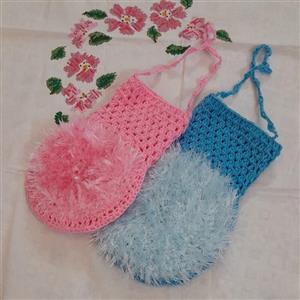 لیف های عروس و دامادی دو رو زیبا و خوش بافت رنگ دلخواه شما  جفتی 73000 تومان