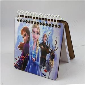 دفترچه یادداشت جلد چوبی مدل فروزن