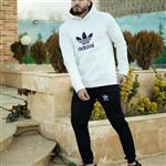 سویشرت شلوار مردانه Adidas مدل Nelvi (زرد و سفید )