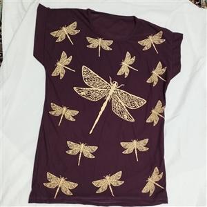 تیشرت دخترانه و زنانه طرح سنجاقک