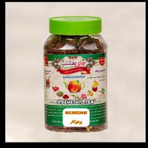 چای بهشت با طعم هل و گل محمدی قوطی