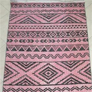 فرش فانتزی طرح مراکشی جدید رنگ صورتی سایزفرش 4 متری (1.5 در 2.25) 