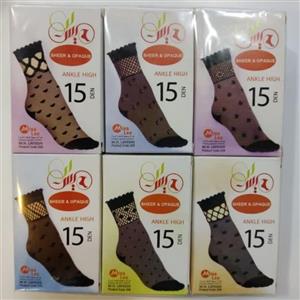 جوراب شیشه ای طرح دار