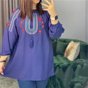 شومیز نخی گلدوزی شده ، شومیز گلدوزی ،