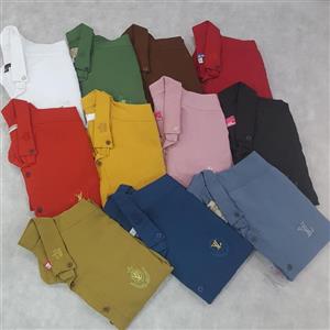 پیراهن مردانه اندامی جنس نخی سایز L xl 2xl کشسانی کم کیفیت مطلوب  رنگبندی متنوع