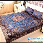 روتختی 2 نفره ابریشمی ترمه سالاری یزد - طرح پرنیان