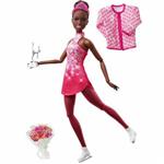 عروسک باربی مفصلدار بالرین اصل شرکت متل با دسته گل و نشان قهرمانی