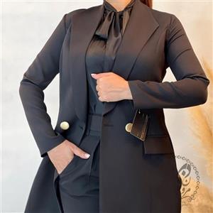 کت تک مزون دوز رنگ مشکی و سرمه ای ارسال فوری