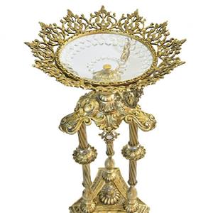 میوه خوری کنارسالنی مدل فروزش رنگ انتیک ابکاری شده ضد خش و ضد رطوبت قطر 50‌ سانت 