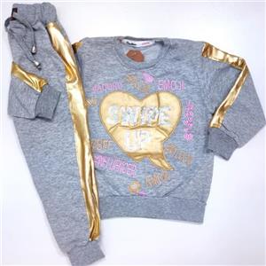 بلوز شلوار دخترانه طرح قلب ❤️ تنخور زیبا و شیک دارای سایز بندی ،(تک رنگ)