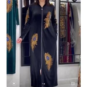 مانتو مخمل زنانه ترک شیک و زیبا ()