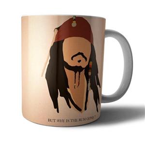 ماگ سرامیکی جانی دپ دزدان دریایی کارائیب pirates of the caribbean Johnny Depp