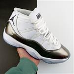 کفش جردن  Nike Jordan 11 مردانه رنگ سفید پلاتینی سایز 41 تا 44 ( کتونی جردن - جردن 11 - کتونی جردن 11 - کفش نایک )