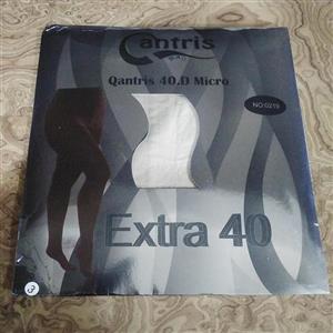 جوراب شلواری کرمی کنتریس نخ 40 EXTRA مناسب سایزبندی XL تا XXXXXL فری بزرگ 