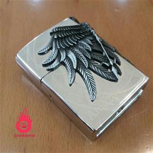 فندک گازی سنگی طرح آمازون نقره ای