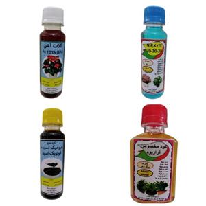 مجموعه کودی تراریوم وNPK و هیومیک و کود آهن مدل Danesh PK حجم 120 بسته 4تایی