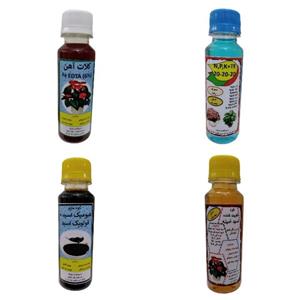 مجموعه کودی اسیدآمینه و NPK و هیومیک و کود آهن مدل Danesh PK حجم 120 بسته 4تایی