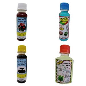 مجموعه کودی سرخس زینتی وNPK و هیومیک و کود آهن مدل Danesh PK حجم 120 بسته 4تایی