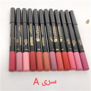 رژلب مدادی فلودرم ایتالیا- گیاهی فاقد سرب-بسیار نرم و روان-ضد اب و 24 ساعته-24 رنگ‌حرفه ای