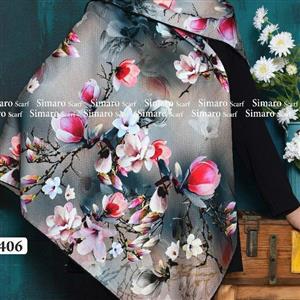 روسری کرپ حریر قواره دار