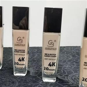 کرم پودر گلدن مد فرانسه مدل 4K- کاملا ضد آب -دارای کلاژن  و فیلر و بوتاکس-ویتامین A,E,B8,B-فول کاور-تضمین کیفیت-بسیارسبک