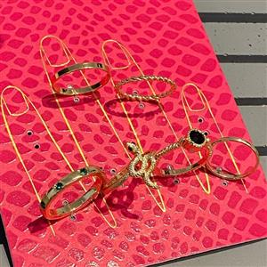 پک 6 تایی انگشتر وارداتی طرح مار کاری بسیار زیبا و خاص بینظیر در دست جذاب برای ک