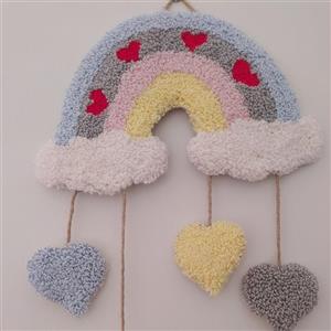 دیوارکوب پانچ دوزی رنگین کمان