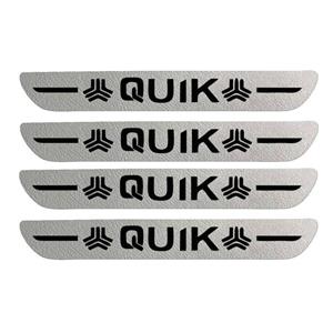 برچسب بدنه خودرو اکسان استور طرح چرم مناسب برای کوئیک بسته 4 عددی