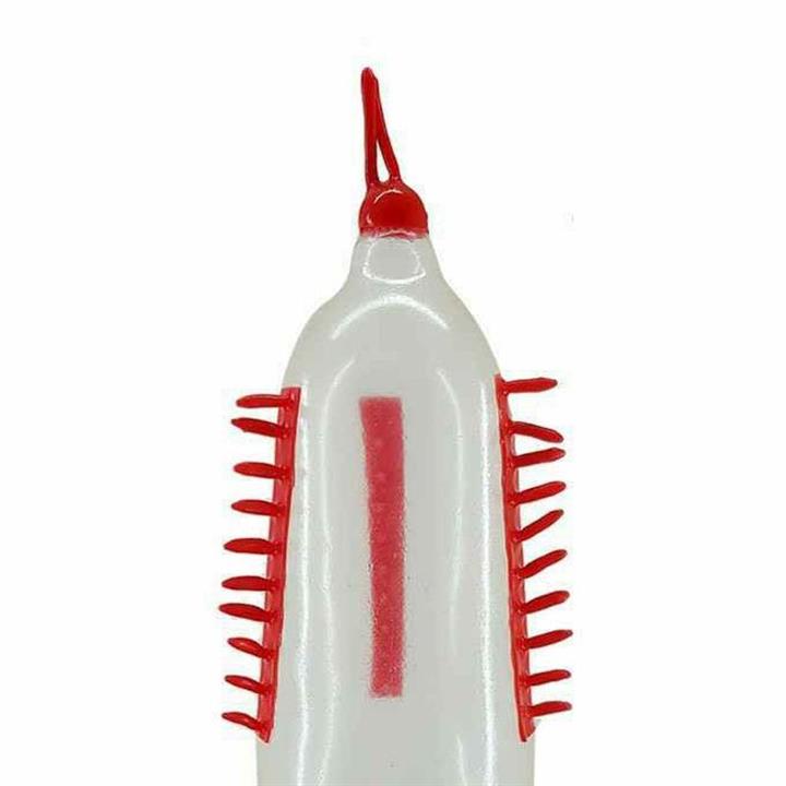 کاندوم فضایی بسته تکی میباشد(خارهای این کاندوم باعث میشود لذت زن بیست برابر شود)