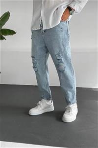 -- شلوار جین مام استایل مردانه زاپدار Denim 