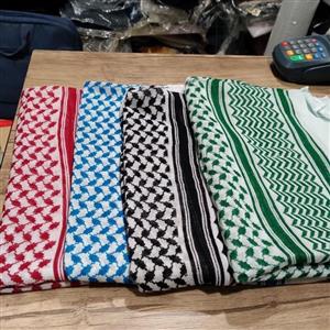 چفیه فلسطینی کاملا نخی لطیف 130 در 130 سانت