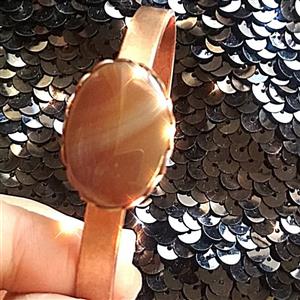 دستبند باسنگ عقیق سلیمانی