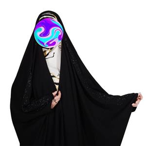 چادر مشکی عربی  جده نگیندار  درجه یک کن کن ندا