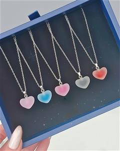 گردنبند قلب یخی