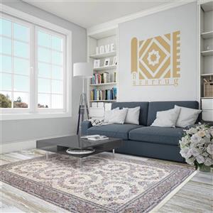 فرش افشان  رنگ نقـره ای  700شانه  6متـری