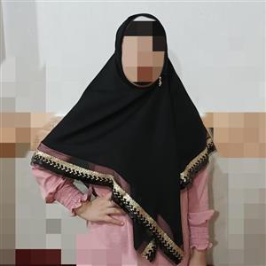 روسری کرپ مجلسی قواره دار