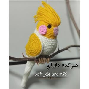 عروس هلندی جذاب دستبافت سایز 16cmبافته شده با کاموا اکریل تاب