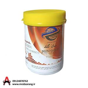 رنگ اکریلیک سفید نیمه براق سان گلد 1 کیلویی