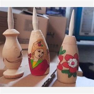سرمه دان چوبی رنگی 