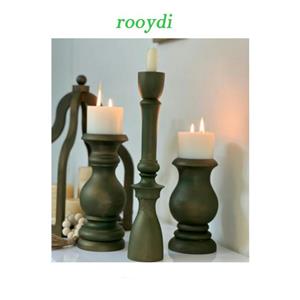 ست شمعدانی در دوسایز 15و20 سانتی رنگ مشکی چوب روس پوشش سیلرکیلر