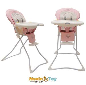 صندلی غذای کودک دلیجان مدل کیوت پلاس مناسب 6تا36ماهگی دارای تشک چرم